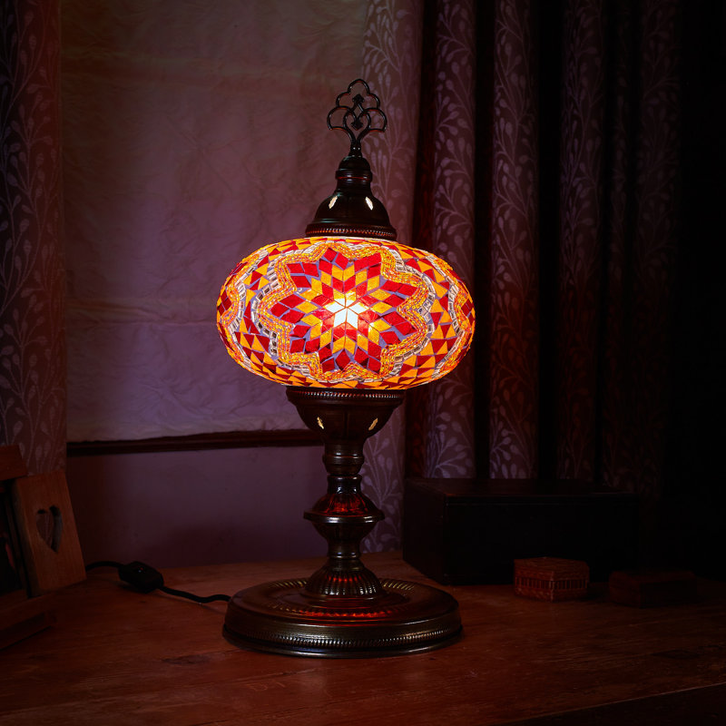 Karlie Metal Lighting Lamp, Red/Orange
