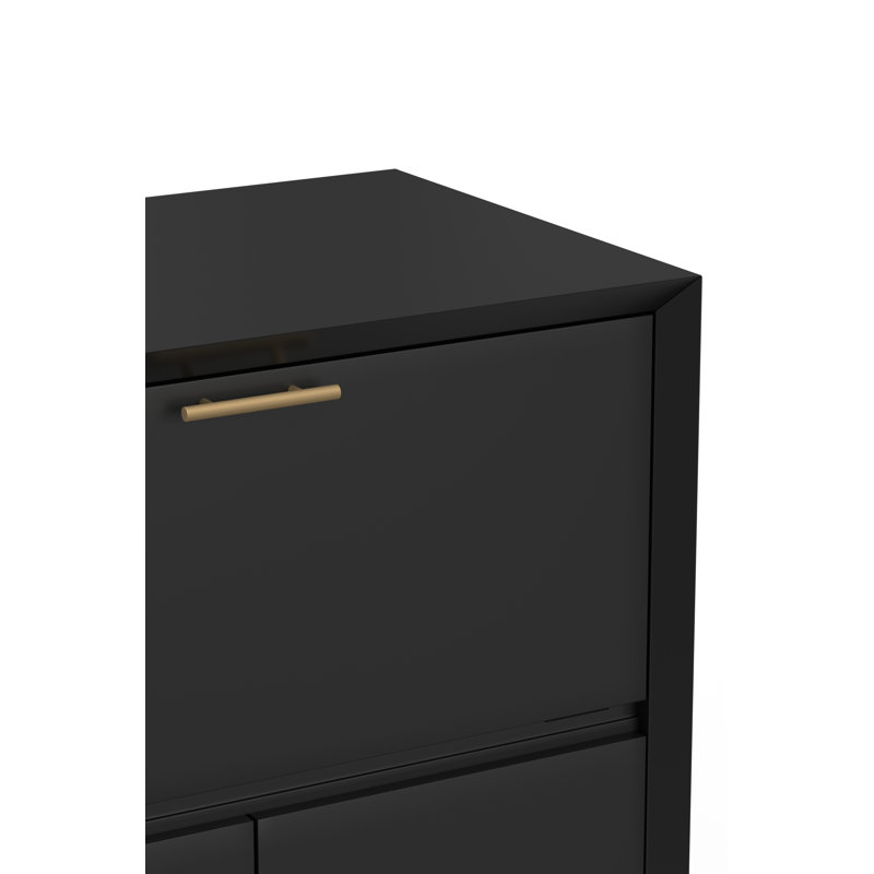 Armoire bar Williams, Noir