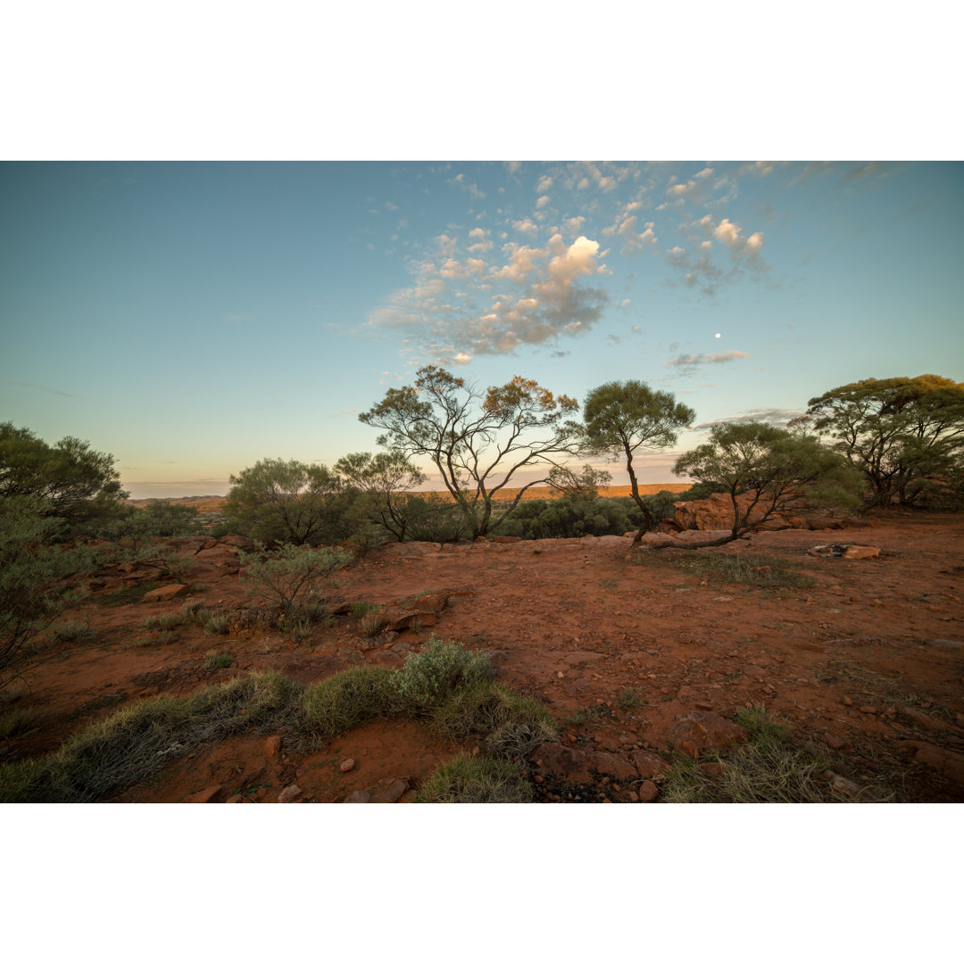 Schöner Sonnenuntergang in Australien von Swissmediavision - Ohne Rahmen auf Leinwand drucken