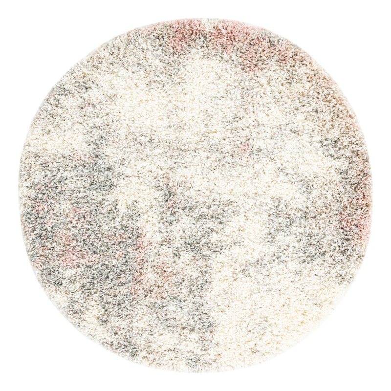 Performance Abstract Indoor Rug, Round 3'3"
