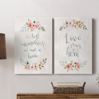 Floral Memories-Premium Gallery Wrapped Canvas -Ready to Hang