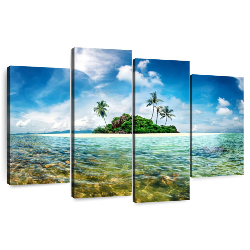 Gillard Exotic Paradise Island, H 14 po x l 24 po