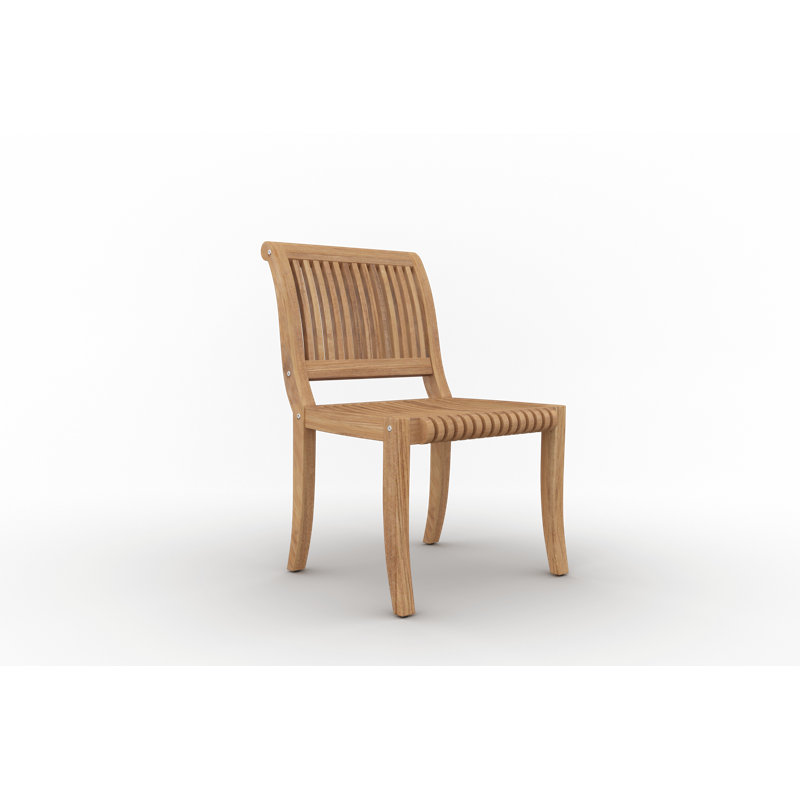 Stacking Teak Patio Dining Chair