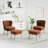 Upholstered Side Chair with Ottoman-2017370341