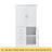 Tall And Wide Storage Cabinet With Doors For Bathroom/Office, Three Drawers, Black-3106404