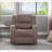 Recliners Modern Manual Recliner Chair, Compact 32.68” Wide | Faux Leather | Walnut Brown