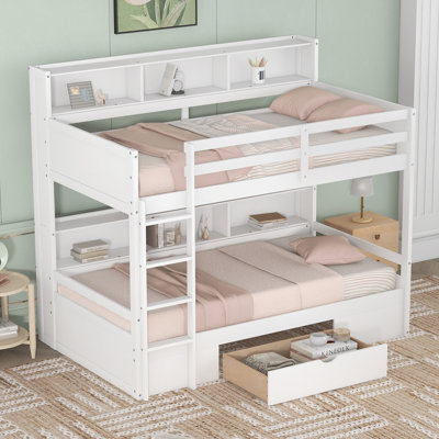 Genesy Kids Twin Bunk Bed with Trundle