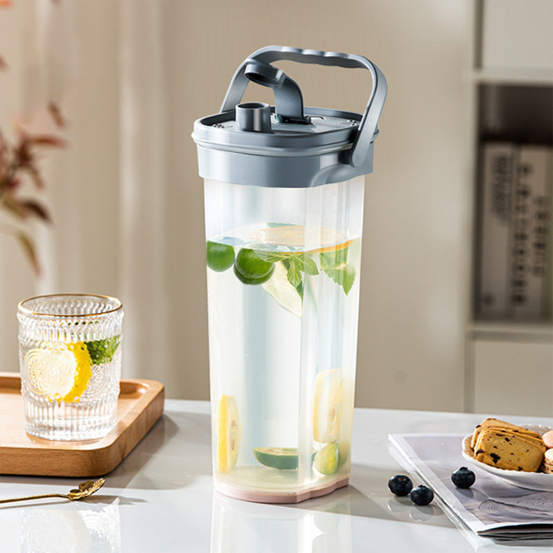 Pichet à grande capacité pour infuseur de fruits avec bouteille d'eau, Gris