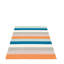 Molly Striped Area Rug in Orange/Blue/Gray