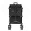 Chariot pliable à deux étages avec roues tout-terrain, chariot utilitaire pliable robuste de 400 L avec rallonge de 52 pouces (capacité de 350 à 450 lb)