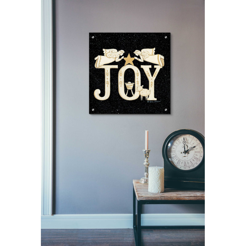 «Joy Angels» par Deb Strain, art mural en verre acrylique, H 24 po x l 24 po x P 0,2 po