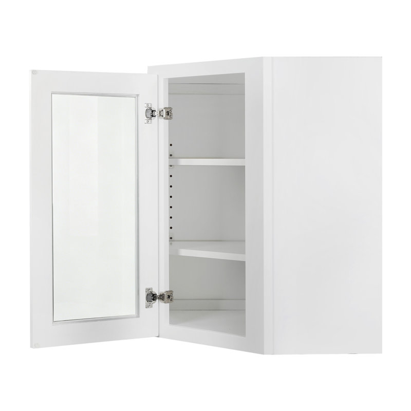 Porte d'angle blanche Koville, H 24 po x l 36 po x P 13 po
