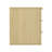 Molly 26" Nightstand In Natural Oak (3-Drawer)