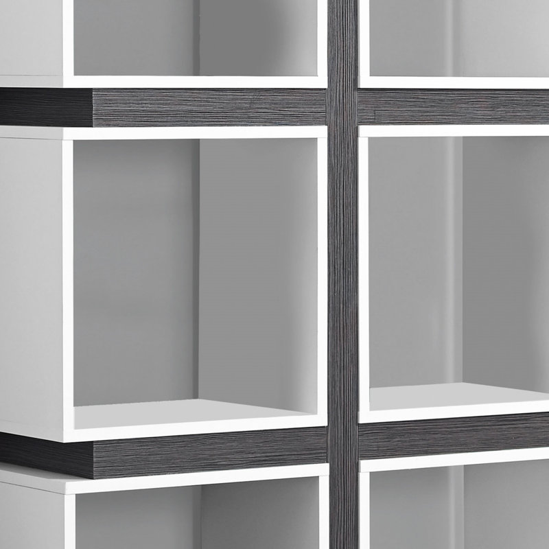 Bibliothèque, bibliothèque, étagère, 5 niveaux, H 71 po, bureau, chambre à coucher, stratifié, contemporain, moderne