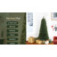 Sapin de Noël artificiel pré-éclairé avec flocage de cachemire-707413068