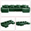 Canapé modulaire rembourré 4 places avec 2 repose-pieds Modern-2062881898-2062882711