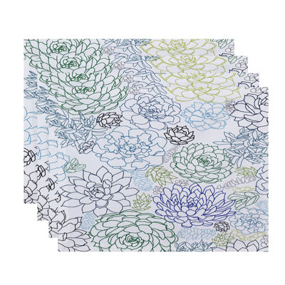 Gorrell Polyester Floral Rectangle Placemat