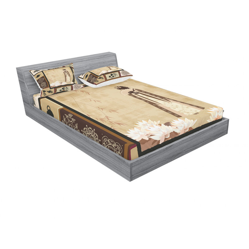 Ensemble de draps traditionnel, Ensemble de drap pour grand lit avec drap-housse