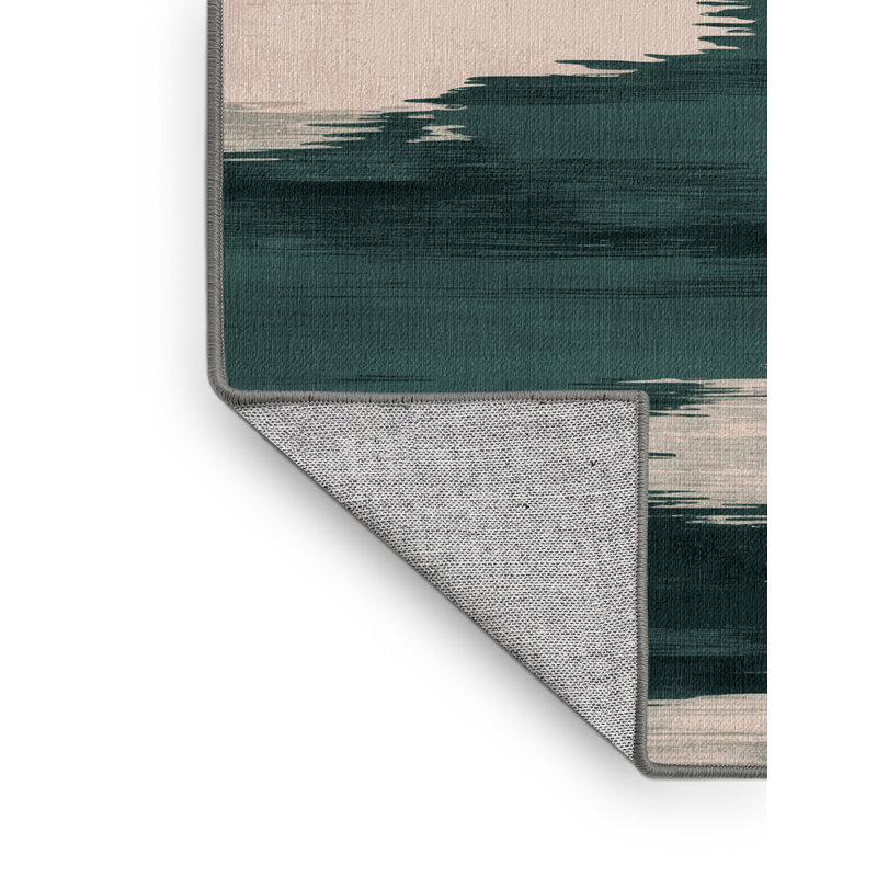 Tapis gris aquarelle lavable à la machine, Carré 6 pi