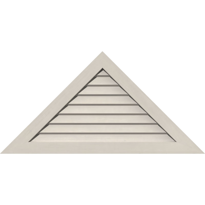 Évent gable à fixation sur surface en bois à hauteur de ton triangle, H 28,75 po x l 98,5 po (OB : H 23,38 po x l 80 po)