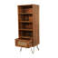 Chetram 1 Drawer Rattan SLim Bookshelf