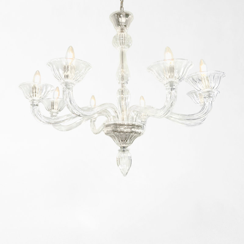 Isabella 8 - Light Chandelier, Silver