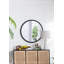 Miroir circulaire 32 po avec cadre perlé en métal