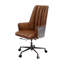 Chaise de bureau rembourrée en aluminium et sahara Salvol