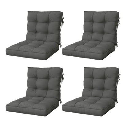 Anjelyka 20"W X 20"D Outdoor Cushions Indoor and Outdoor Seat/Back Cushion, Upgraded Filled Patio Chair Cushions
