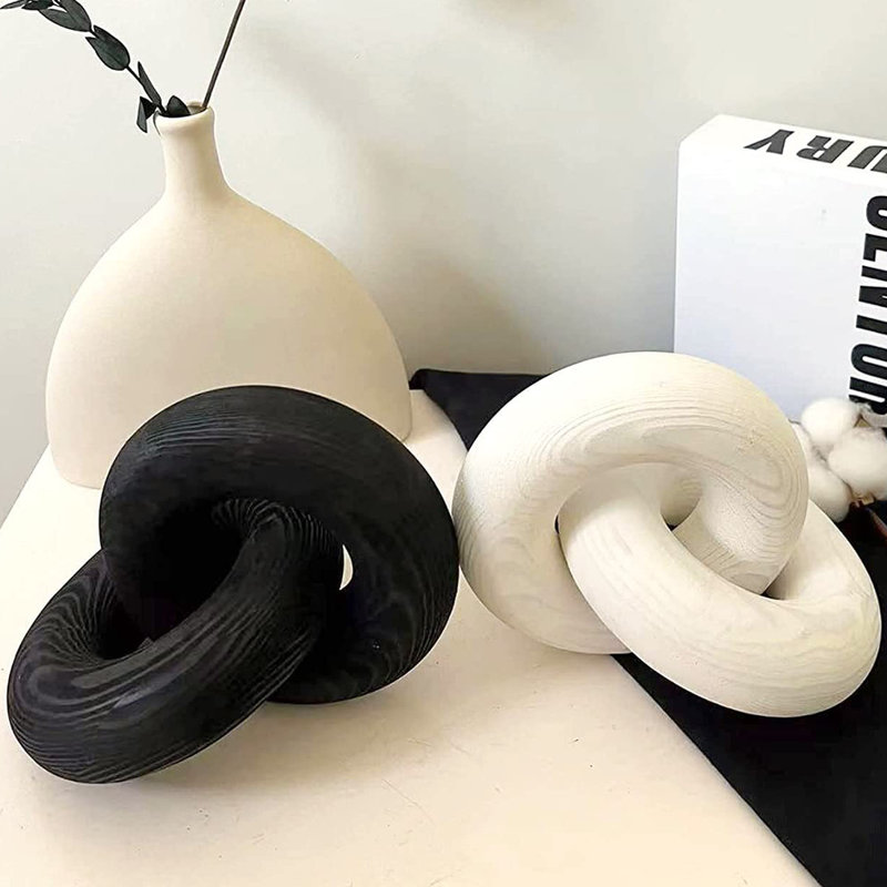 Dinara Abstract Figurines & Sculptures, White