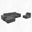 Canapé en chenille étincelant de 143,7 po-610289830