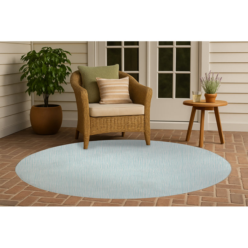 Tapis d'extérieur antidérapant Tess, Rond 5 pi