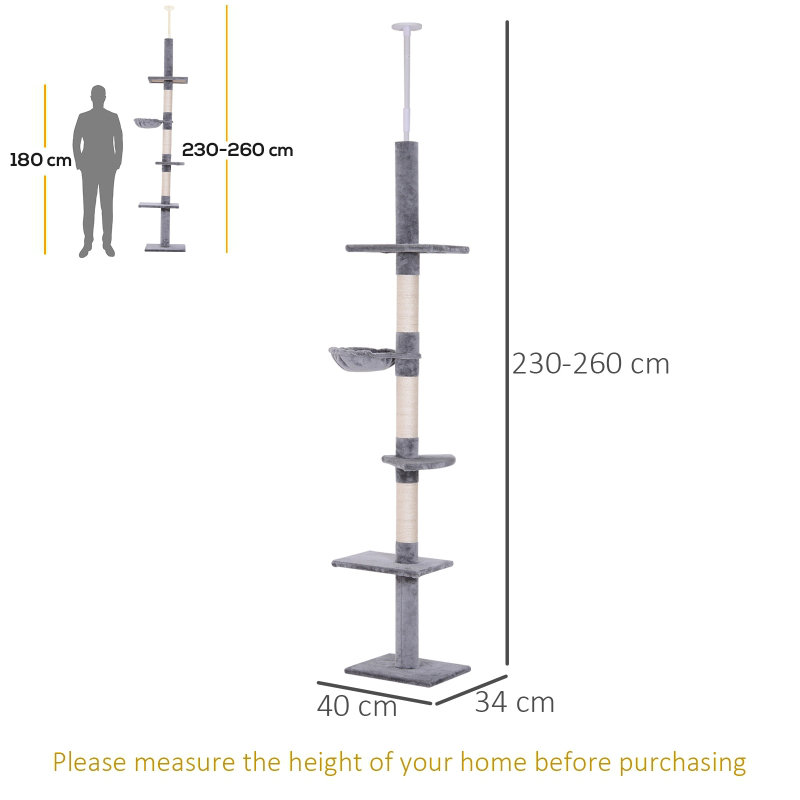 Bakerstown 260.00cm H Cat Tree