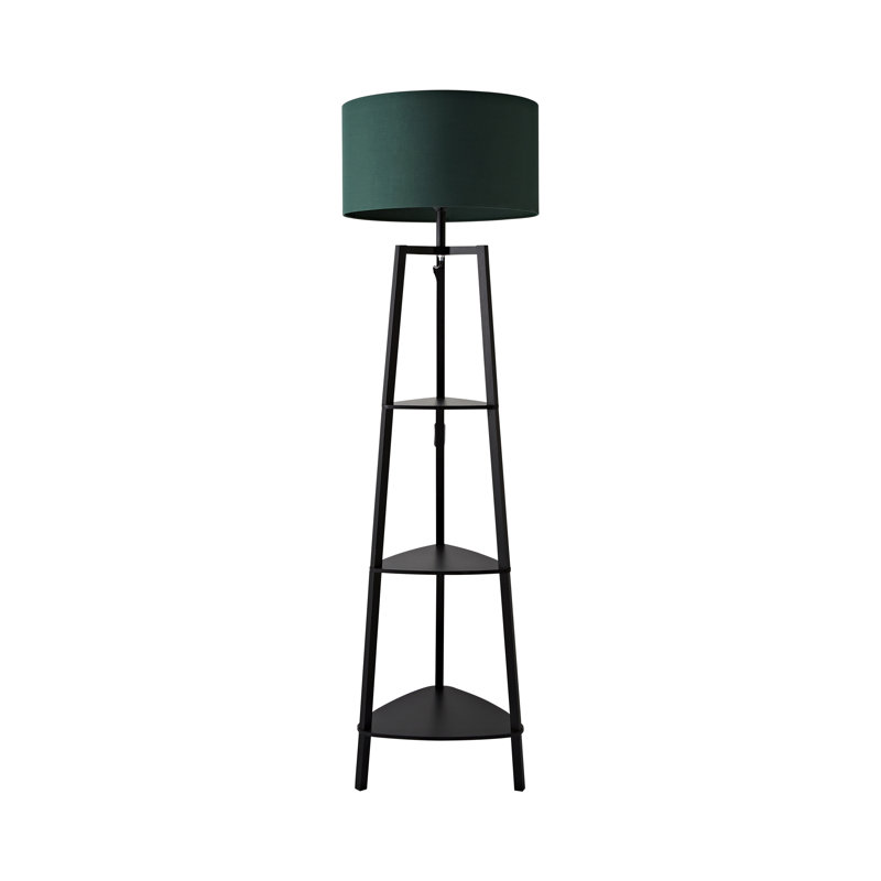 Aidrian 155cm Tripod Floor Lamp, Black, Yes, Green
