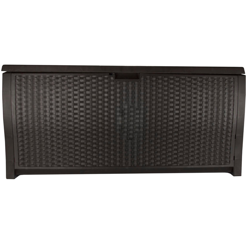 Suncast 25.5'' W 99 Gallons Water Resistant Resin Deck Box in Brown