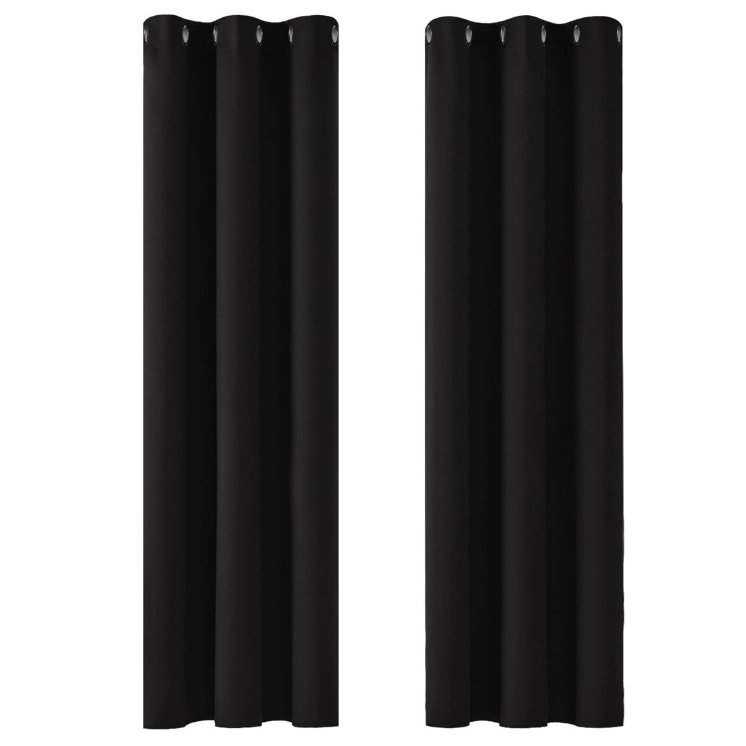 Polyester Blackout Grommet / Eyelet Curtain Pair