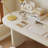 Modern and simple white rectangular desk-1340516107