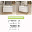 Meuble-lavabo mural simple 42 po avec comptoir en céramique
