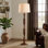 Lampe sur pied 64 po pour le salon, lampe sur pied haute pour la chambre à coucher, bureau (ampoule incluse)
