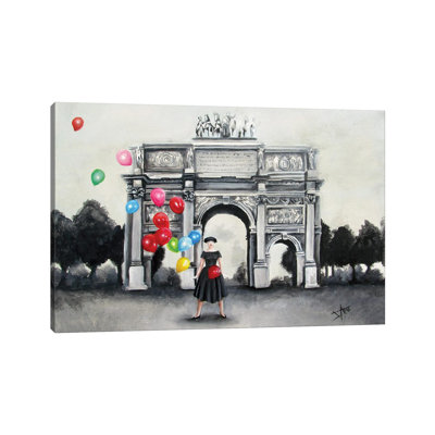 Funny Face by Salma Nasreldin - Wrapped Canvas Print