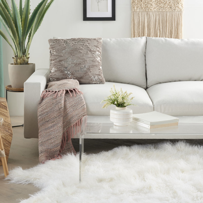 Housse de coussin carré et insert, Gris, Carré