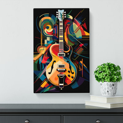 Electric Guitar Orphism - Wrapped Canvas