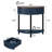  Charlbury 31"W Half-Round Solid Wood Console Table with Fluted Drawers-446195504