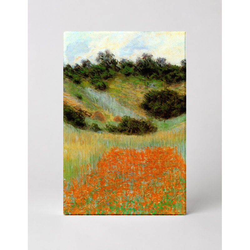Coquelicots dans un creux près de Giverny (1885) - Portrait, art mural sur toile, 16" W x 20" H