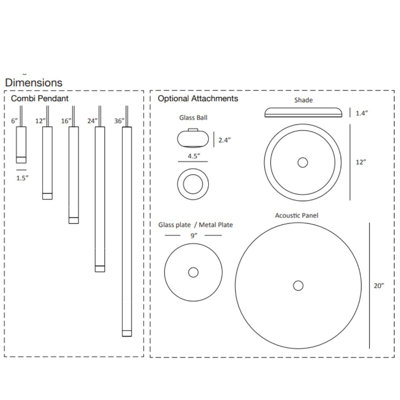 Combi 1 - Light LED Single Pendant