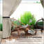 Élégant pavillon de jardin à double toit avec rideaux anti-UV et fenêtres d'églises pour une vie en plein air élégante
