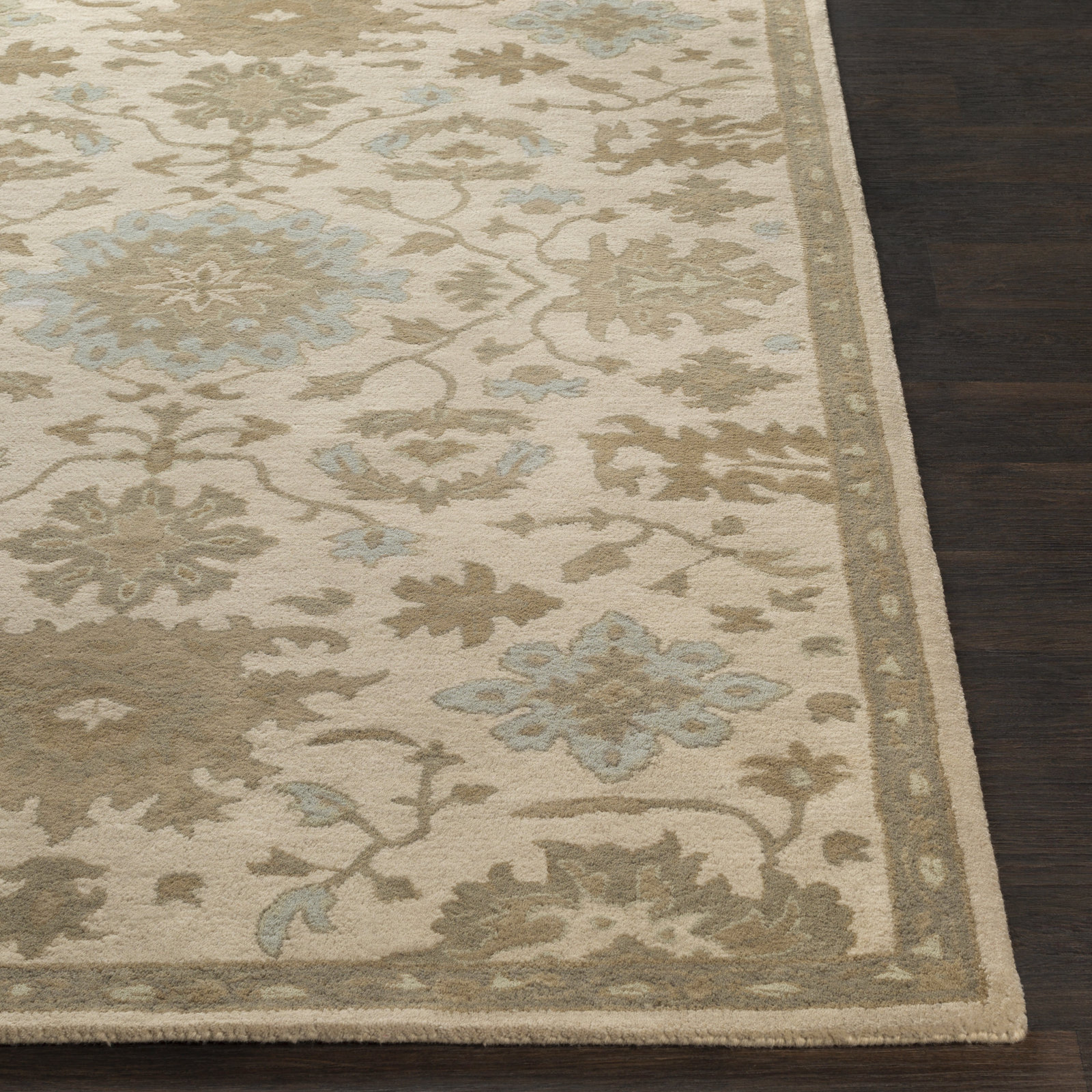 Arden Hand-Woven Wool Floral Rug, Runner 2'6" x 8'