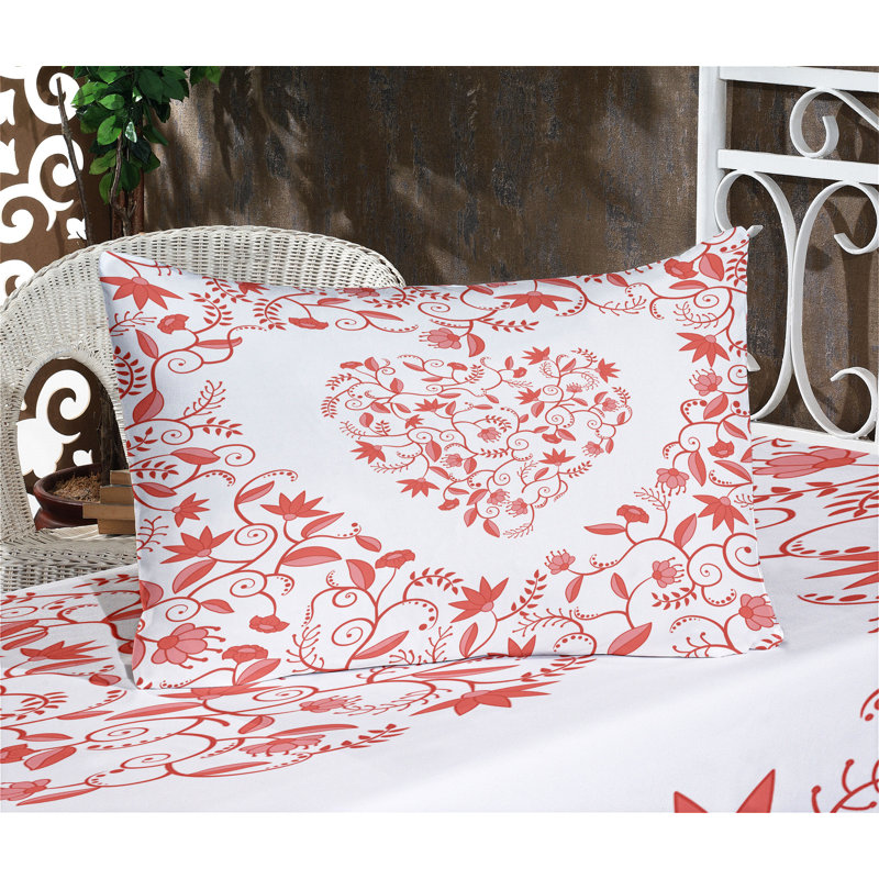 Drap-housse et coussin décoratif Ambesonne, Queen Sheet Set + 5 Additional pieces