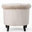 Fauteuil club en velours avec boutons