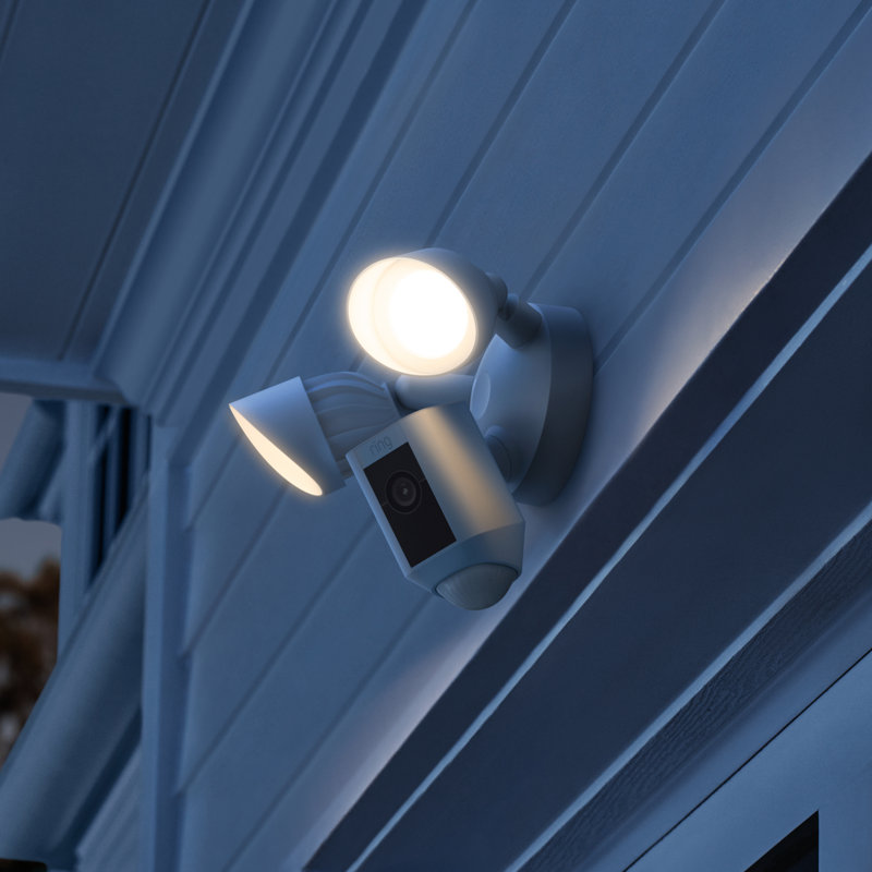 Projecteur d'extérieur de sécurité à DEL crépuscule à l'aube avec capteur de mouvement 125 W à DEL, Blanc